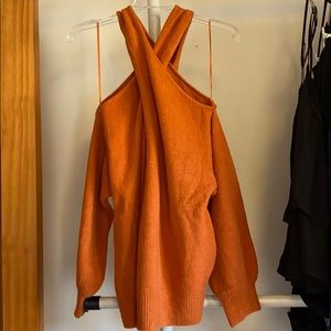 NWT orange sweater
